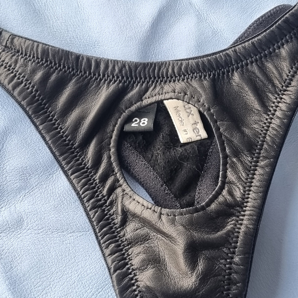 Luxury leather lined Thong For men, mens underwear – Lux Tenebrae
