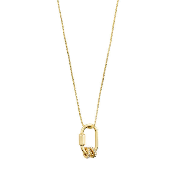 Pilgrim ECSTATIC crystal pendant necklace gold-plated