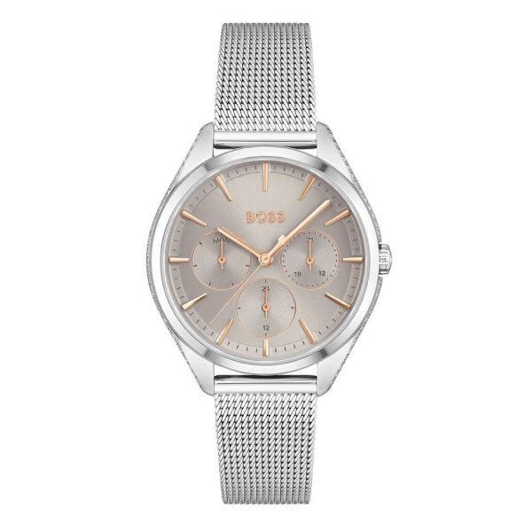 hugo boss chrome watch