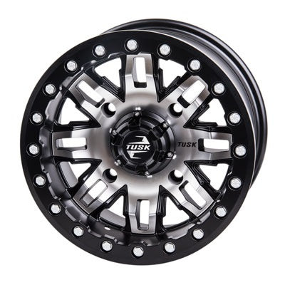 4/110 Tusk Beartooth Wheel 12 x 7 5.0+2.0 Machined/Black For