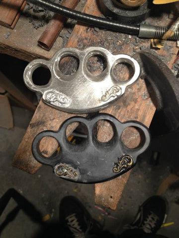 How to make a Knuckle Duster (Brass Knuckles) From Pewter - The Holy Black  Trading Co