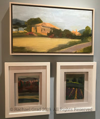 original landscape paintings of provence france by artist rachael grad artwork oil painting
