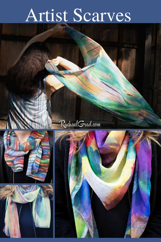 Art Scarves Locally Made in Canada from Toronto Artist Rachael Grad