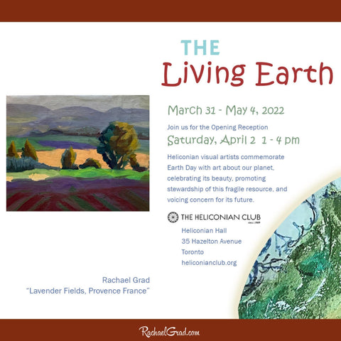 The Living Earth landscape painting by Toronto Artist Rachael Grad 