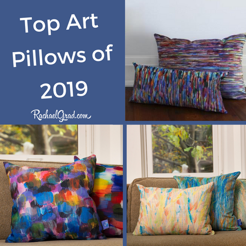 Top Colorful Pillows in 2019 by Toronto Artist Rachael Grad