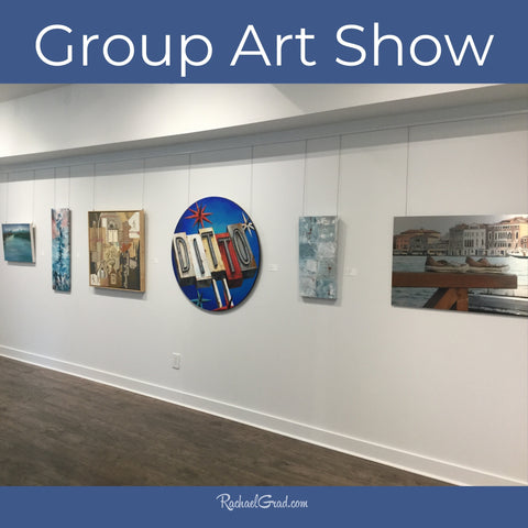 Group Art Show at Leslie Grove Gallery with art by Toronto Artist Rachael Grad