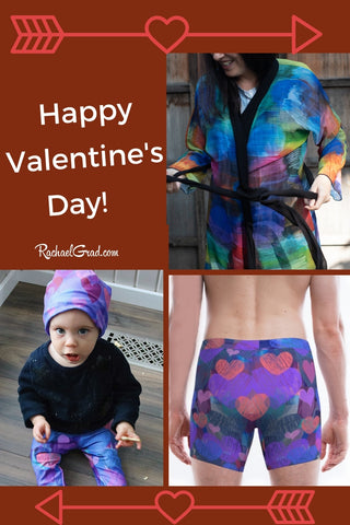 Happy Valentine's Day by Artist Rachael Grad wit gift ideas