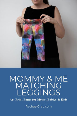 style for kids mommy and me art print leggings by rachael grad artist
