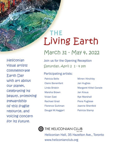 the living earth group art show at the Heliconian club