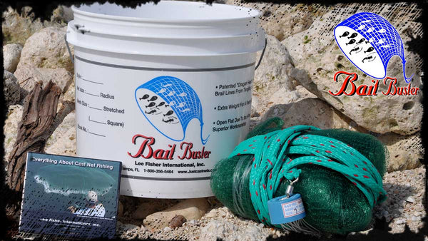 Bait Buster Series Cast Nets - Commercial Grade Handmade - Lee