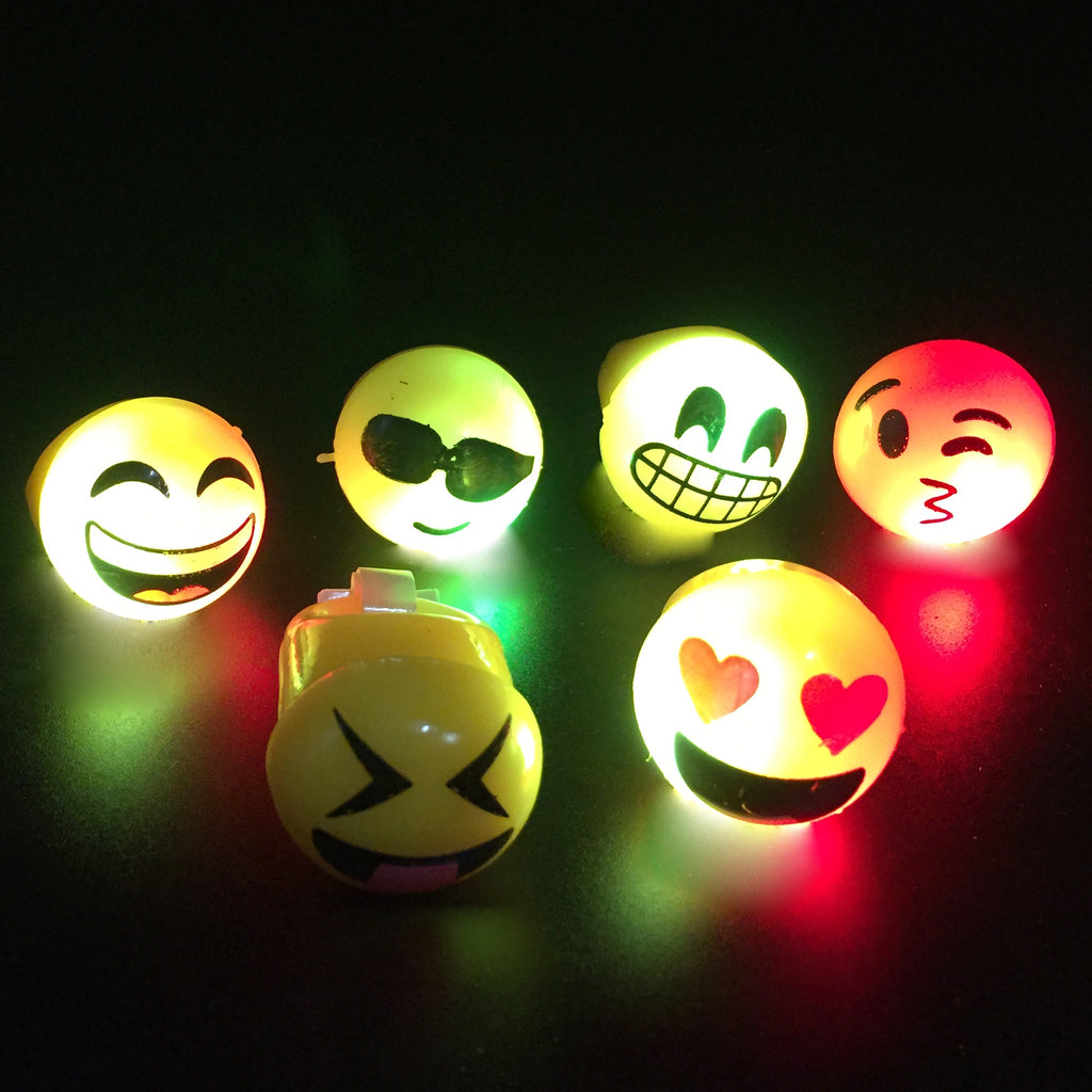 LED Emoji Light Up Ring – dallastoyswholesale