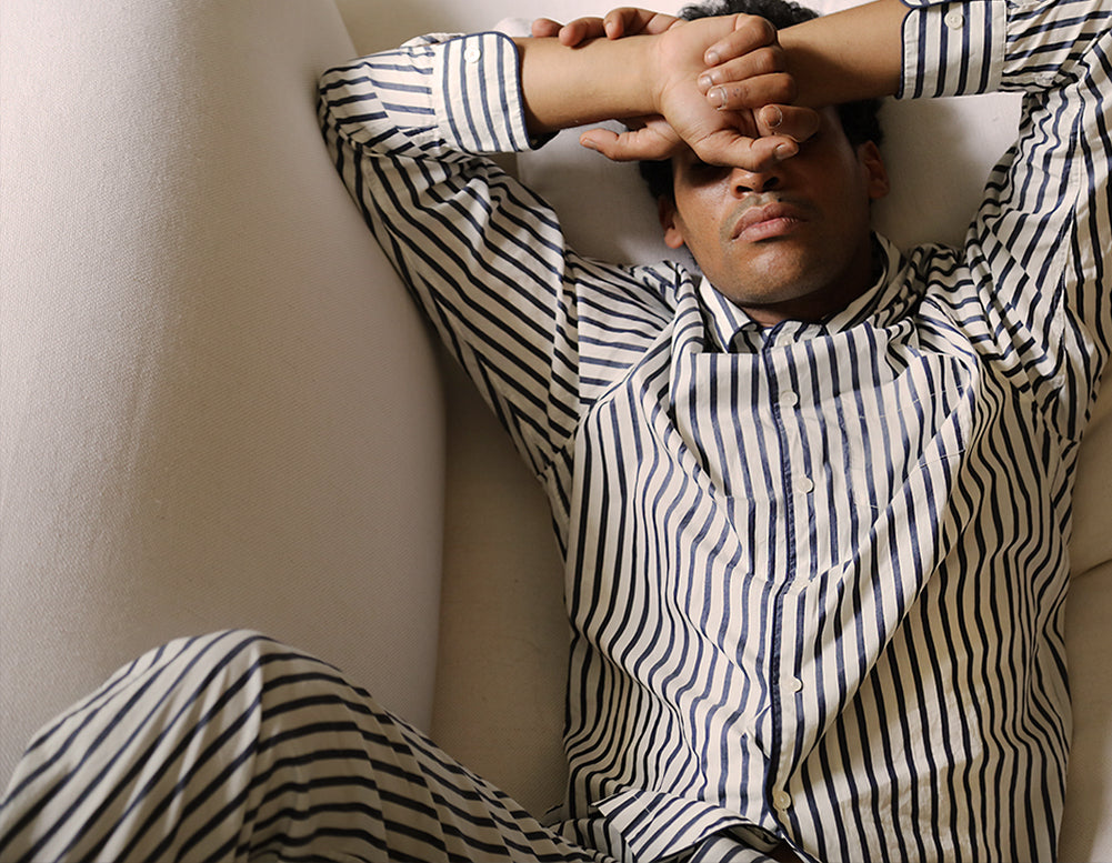 SLEEPY JONES  Henry Pajama Set in Navy Paisley – Sleepy Jones