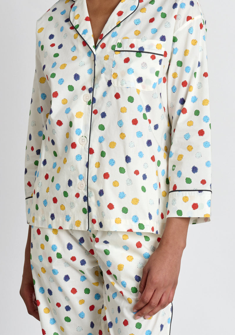 SLEEPY JONES | Marina Pajama Set in Pom Pom Print – Sleepy Jones