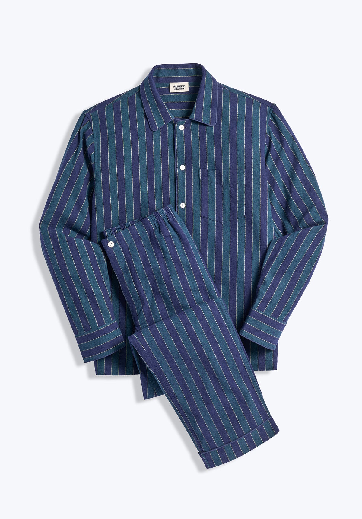 SLEEPY JONES  Penn Shirt in Colorblock Bengal Stripe – Sleepy Jones