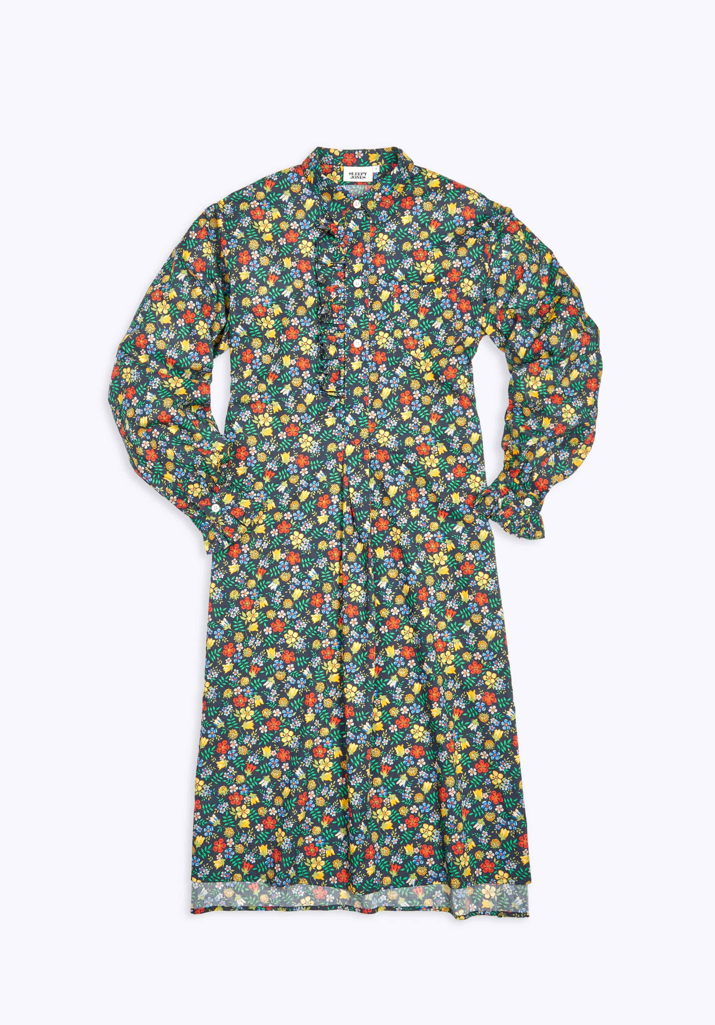 SLEEPY JONES | Cornett Gown in Liberty Edenham Floral Navy – Sleepy Jones