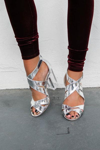 Holiday Glam with ShoeMint Metallic Heels