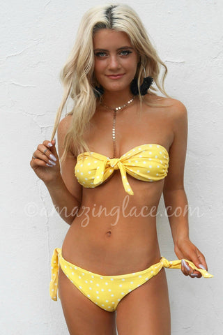 Yellow Polka Dot Bikini