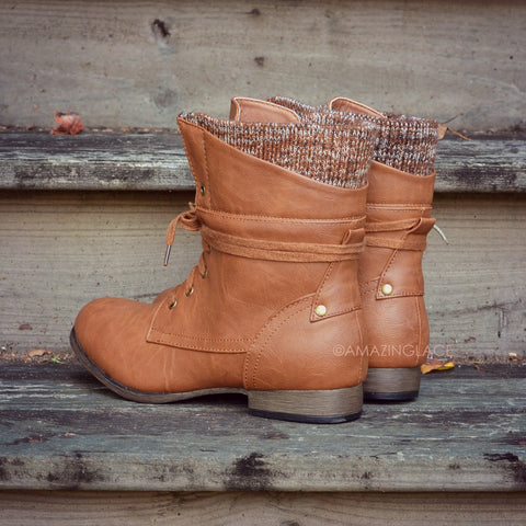 Pinedale Whiskey Lace Up Sweater Boots