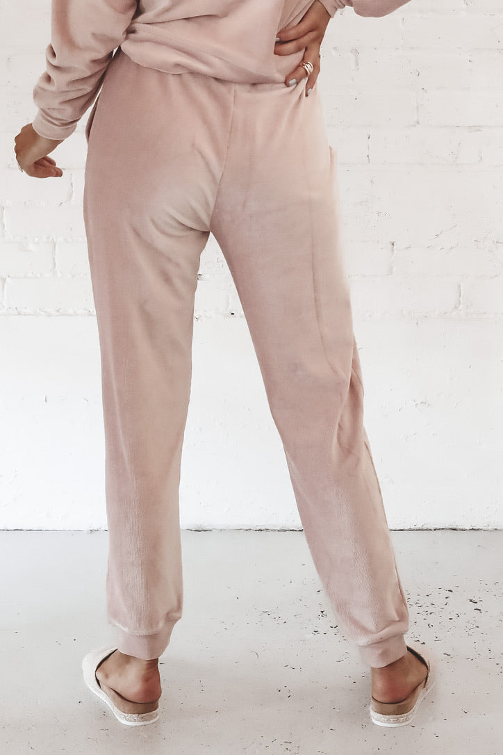 blush joggers