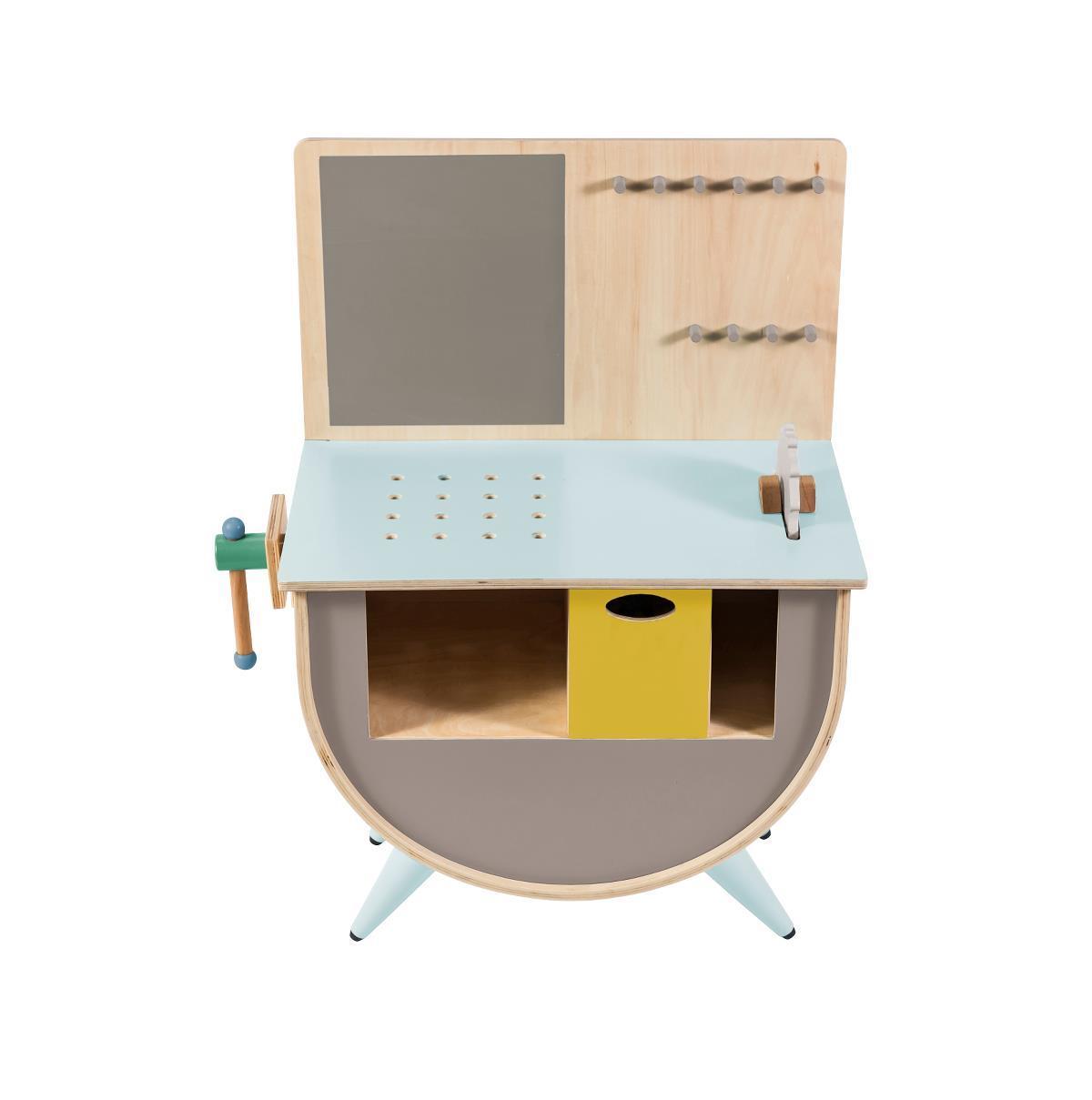 wooden play tool bench