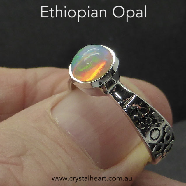 925 silver opal ring