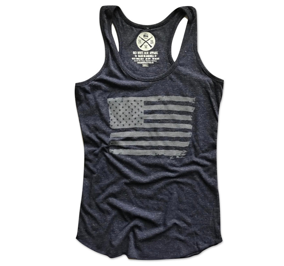 Download Women's American Flag Racerback Tank Top (Heather Navy ...