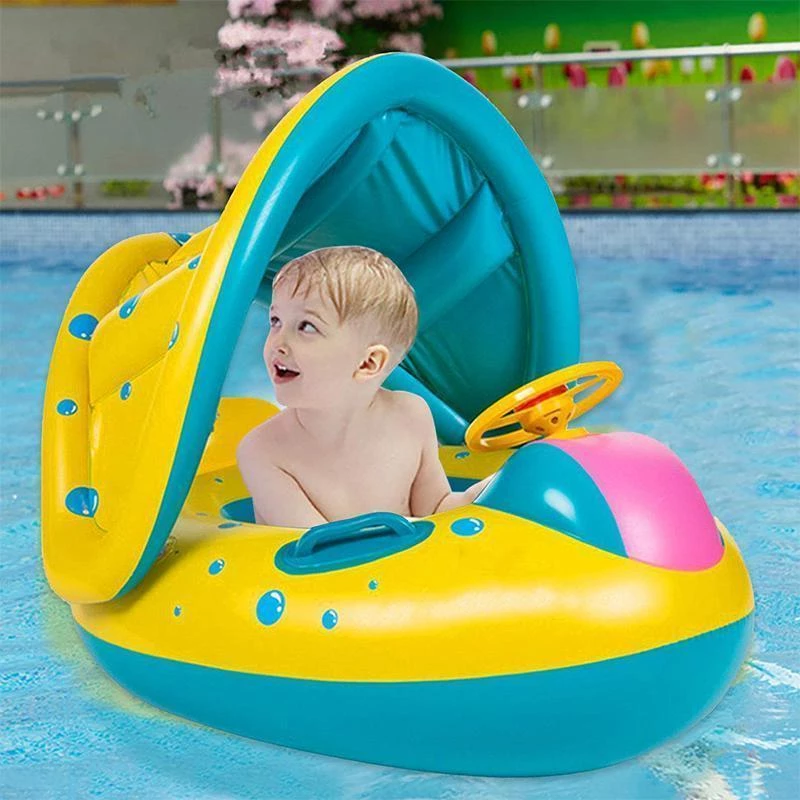 baby swim ring sunshade baby float boat seat – gowilling