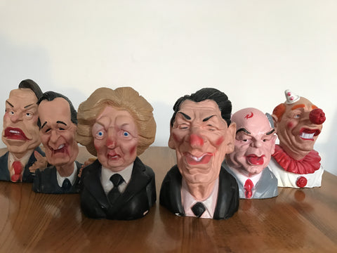 vintage spitting image political dog toys 