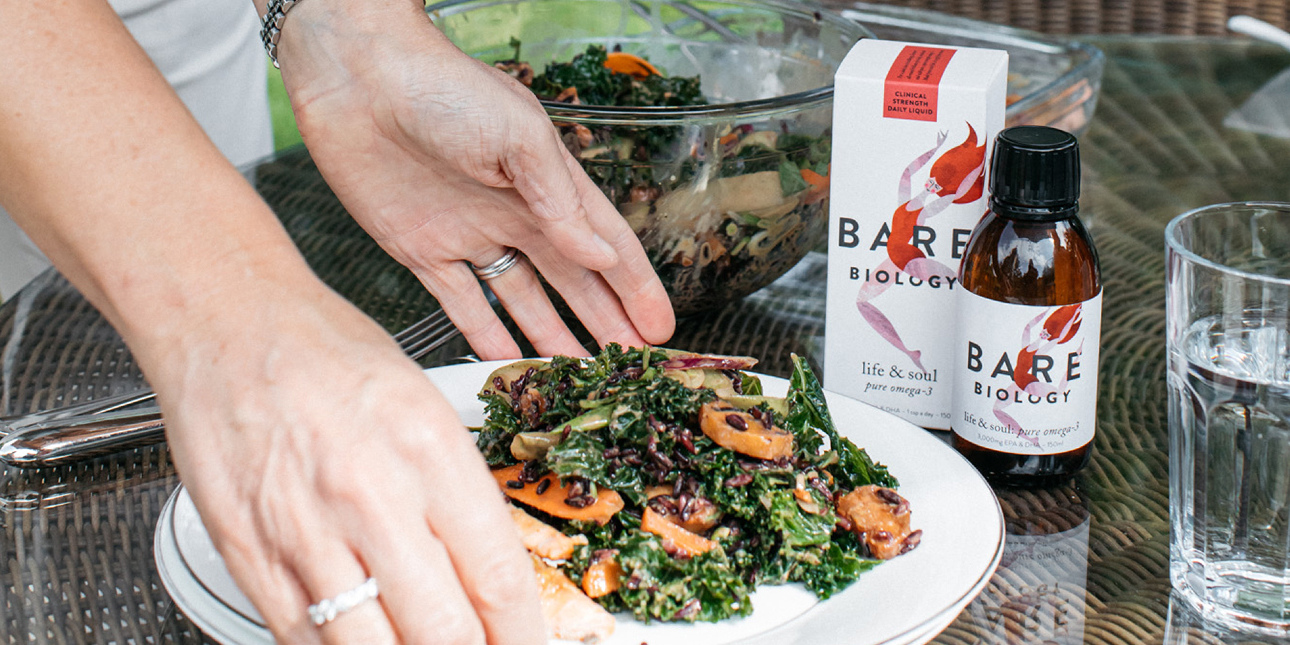 kale-and-prawn-salad-next-to-life-and-soul-capsules
