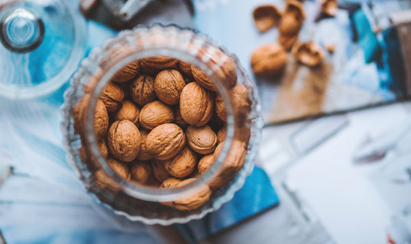 A pile of walnuts