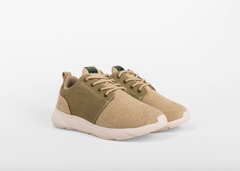 Explorer V2 for Women | Beige and Green | Hemp & Waterproof