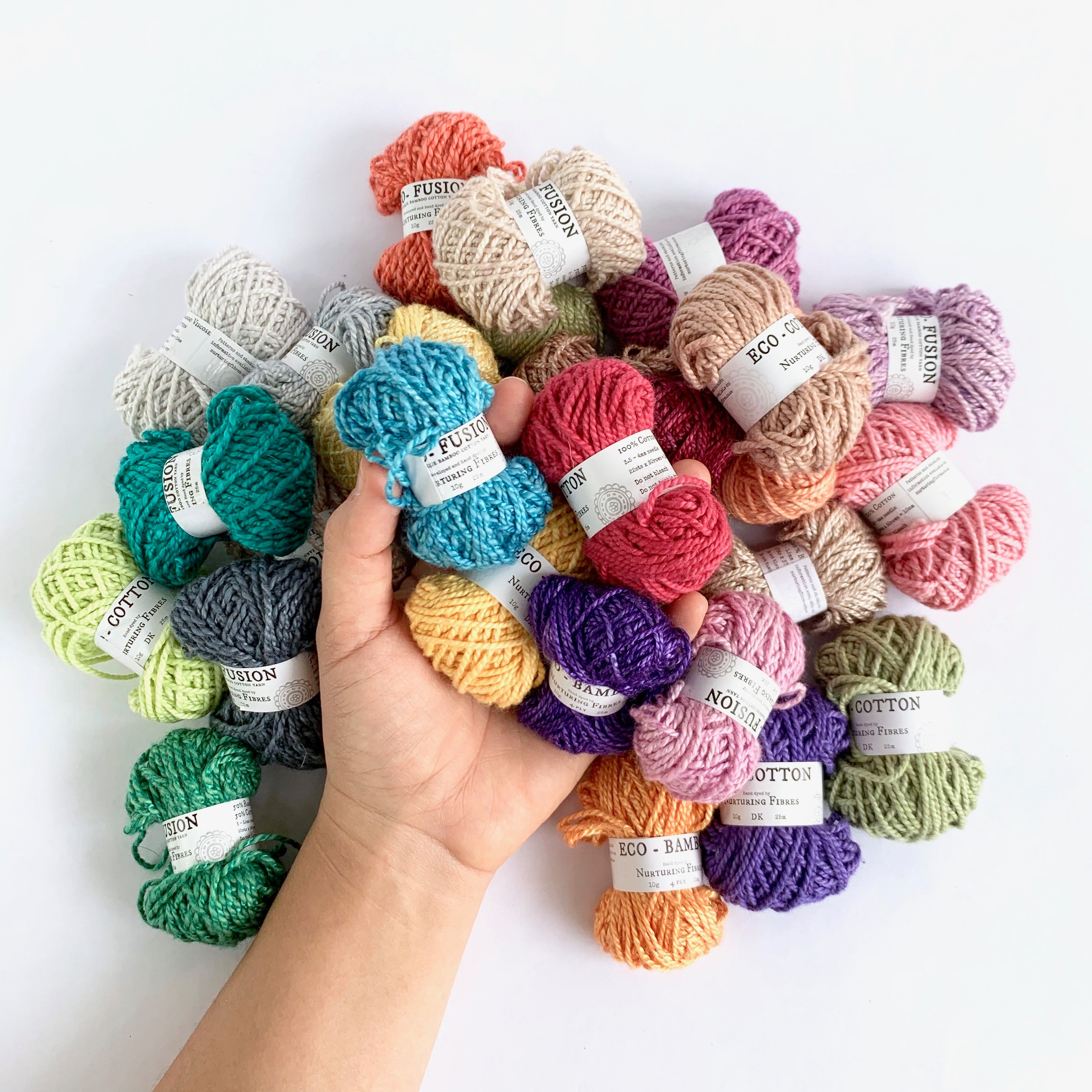 Nurturing Fibres Eco Bonbons 10 Mini Balls Of Yarn Delight Good Loops Yarn