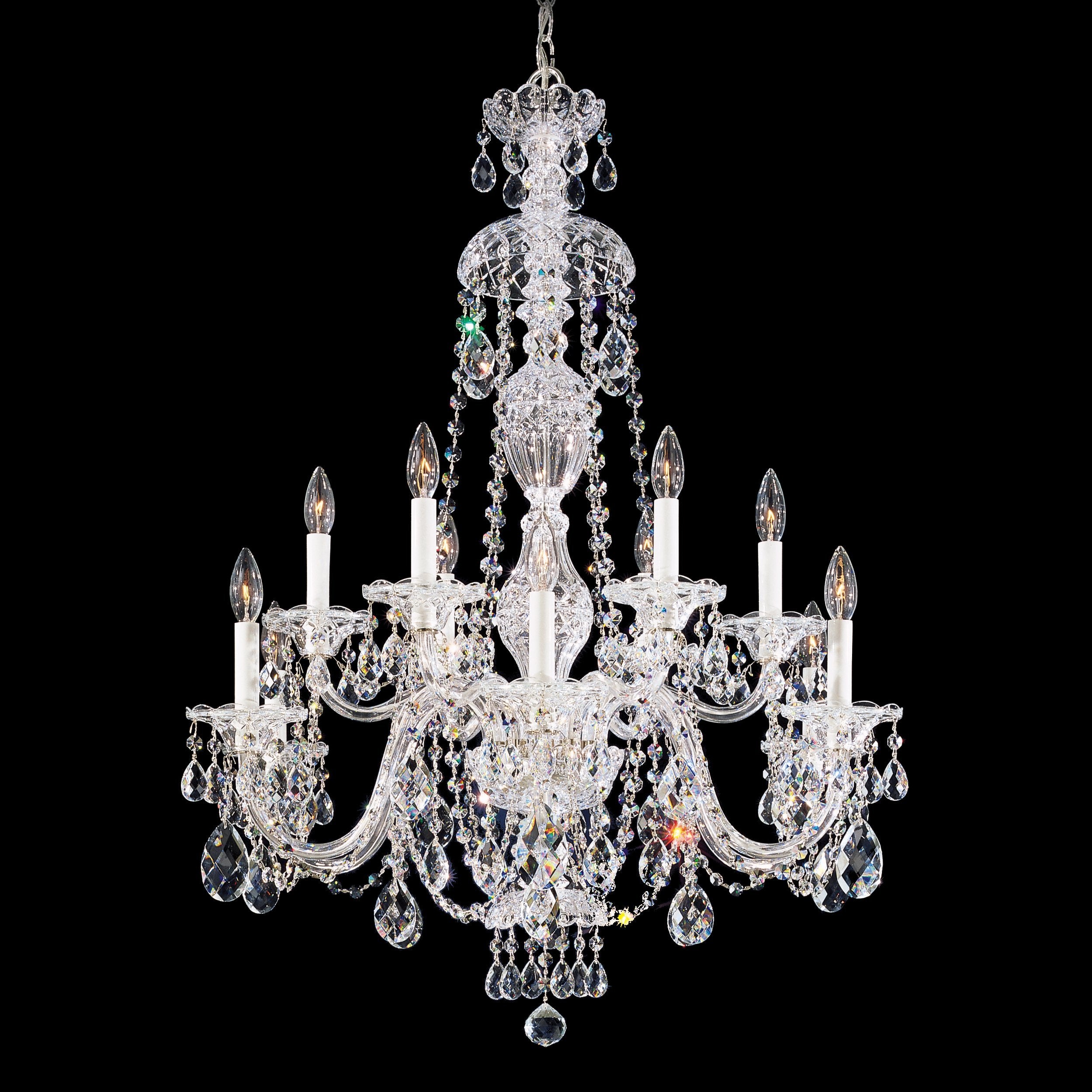 schonbek sterling light crystal chandelier