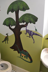 Dinosaur Wall Stickers for Kids Bathroom