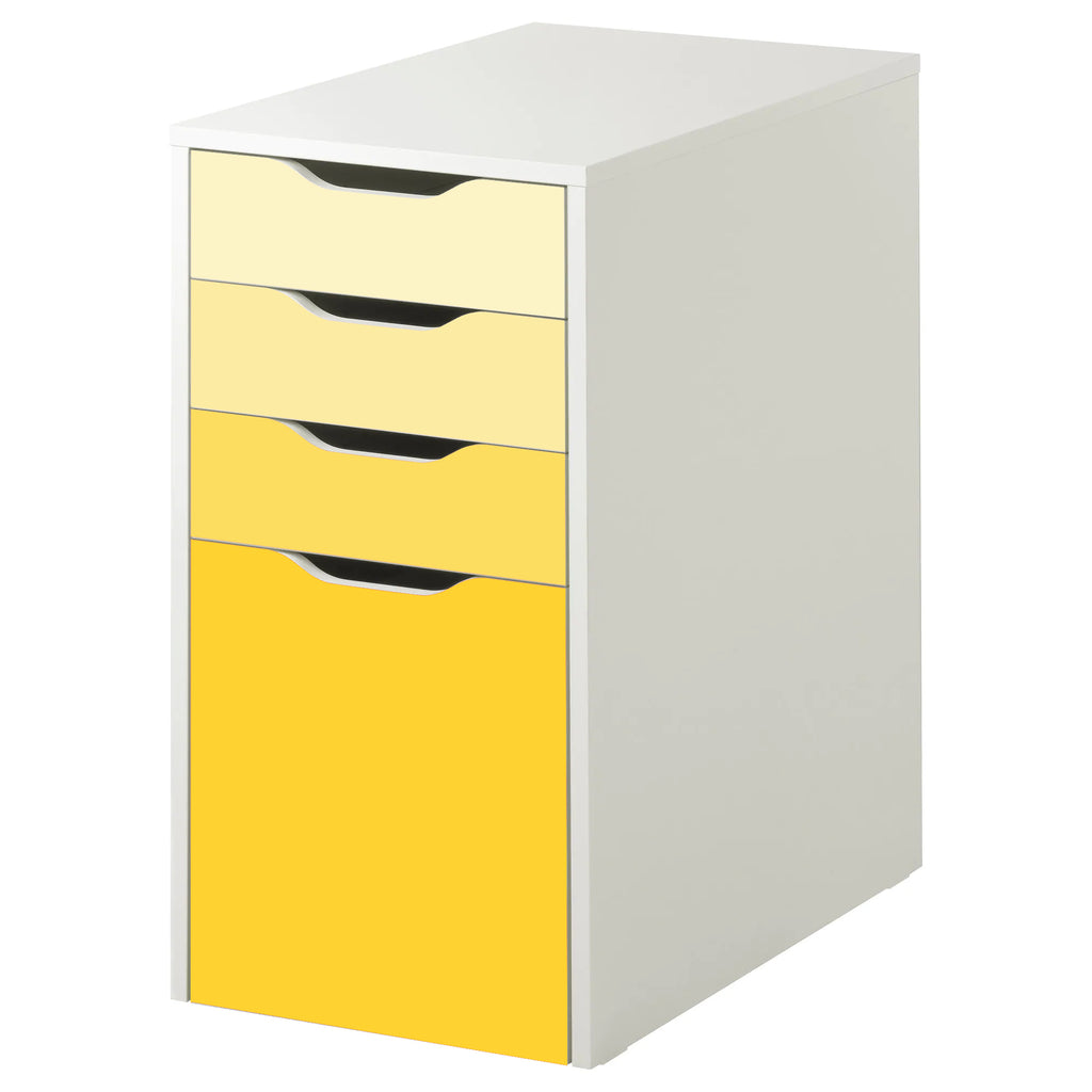 ikea yellow filing cabinet