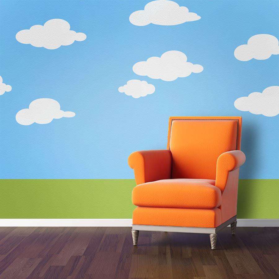 Simply Cloud Wall Stencil Kit Cloud Stencils For Walls