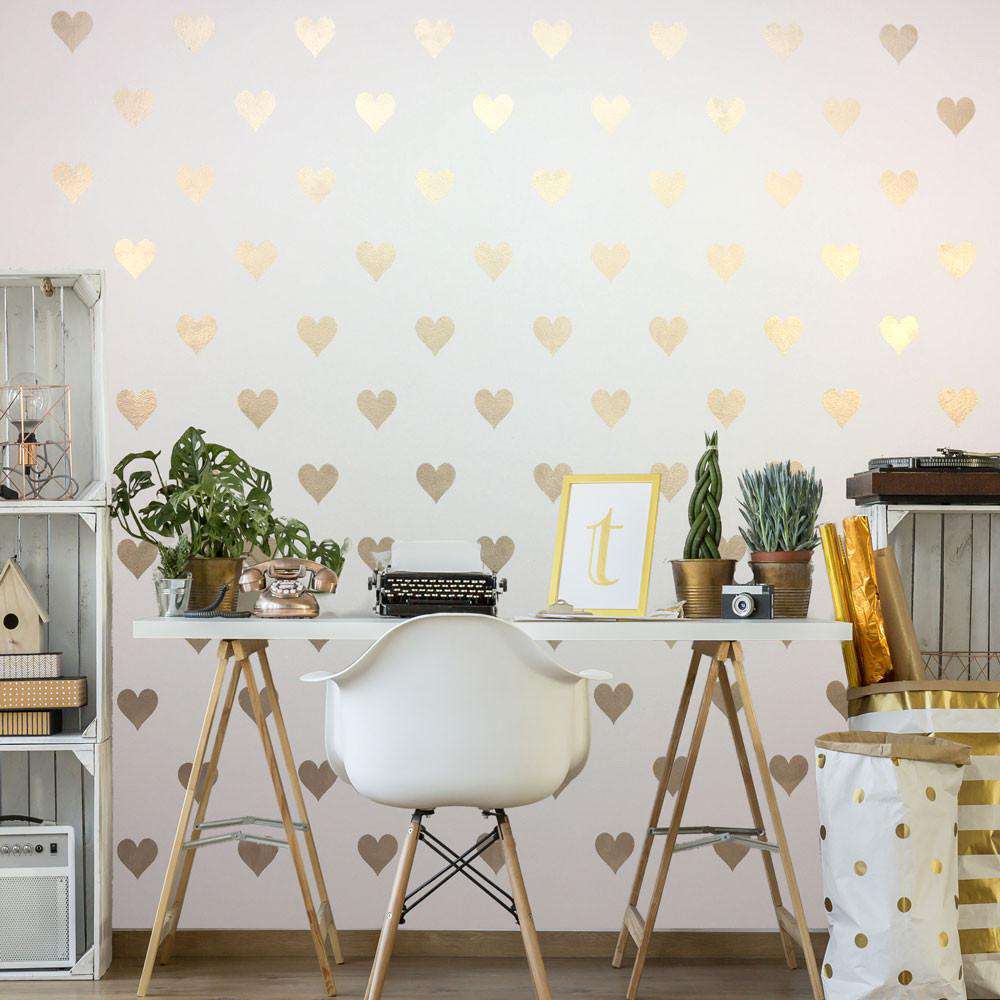 Heart Stencil for Walls  Polka Heart Wall Stencil – My Wonderful