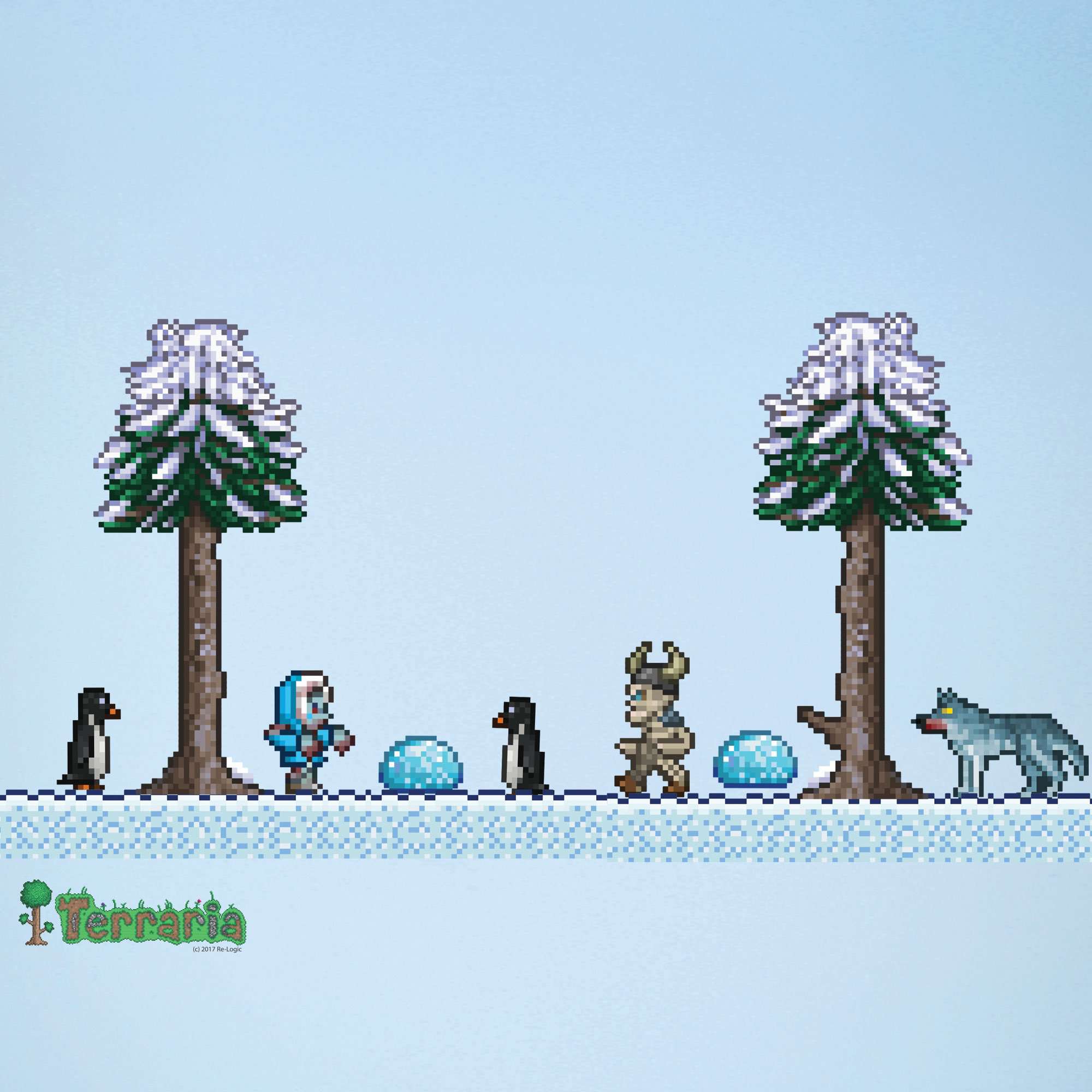 Terraria Snow Biome Wall Decals