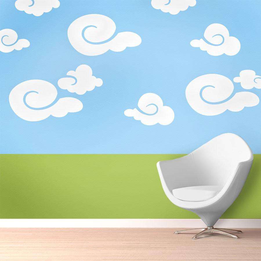 Cloud Wall Stickers And Stencils Sky Wall Decals