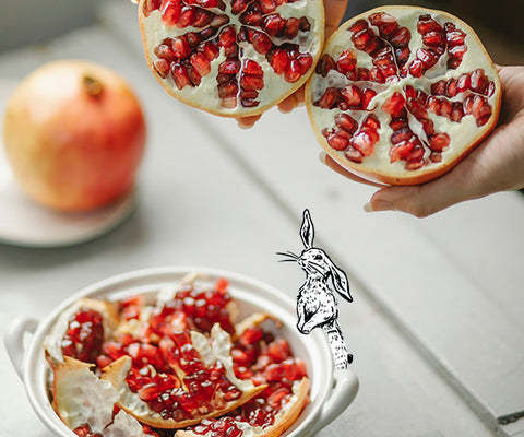 Pomegranate, food for the skin