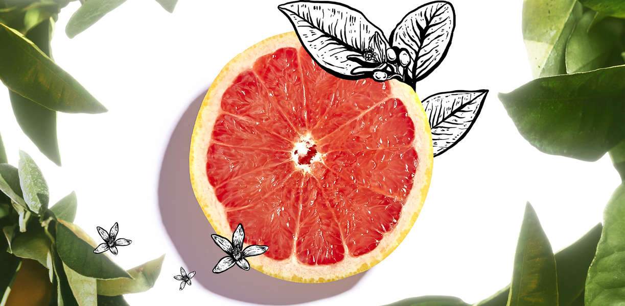 Grapefruit, the twist for oily skin