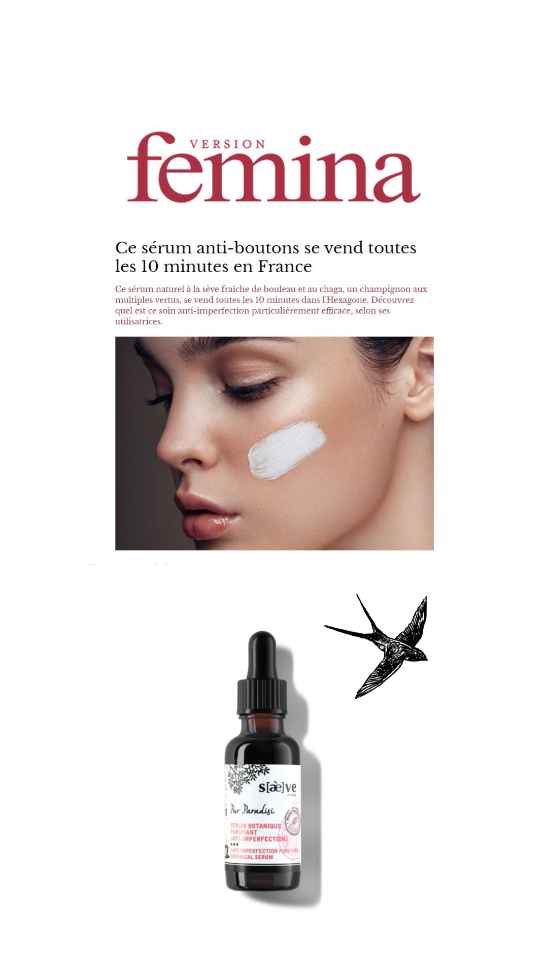 Anti-pimple serum sells out every 10 minutes in France