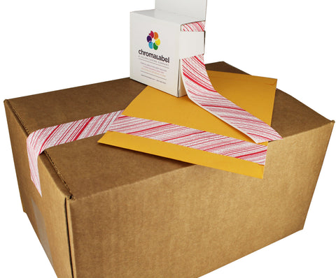 tamper evident security tape used for shipping box and manilla envelope