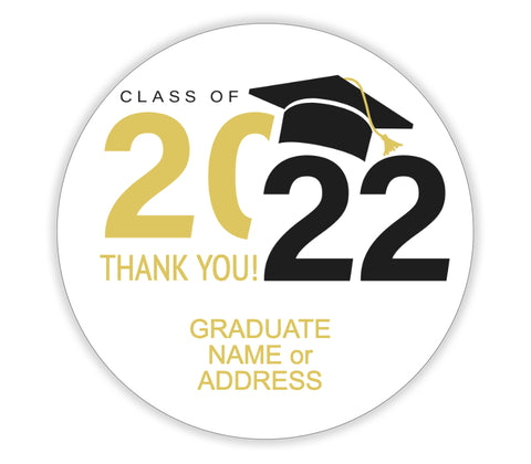 Personalized Class Of 2022 Graduation Cap Decal