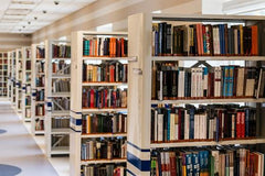 library book shelves