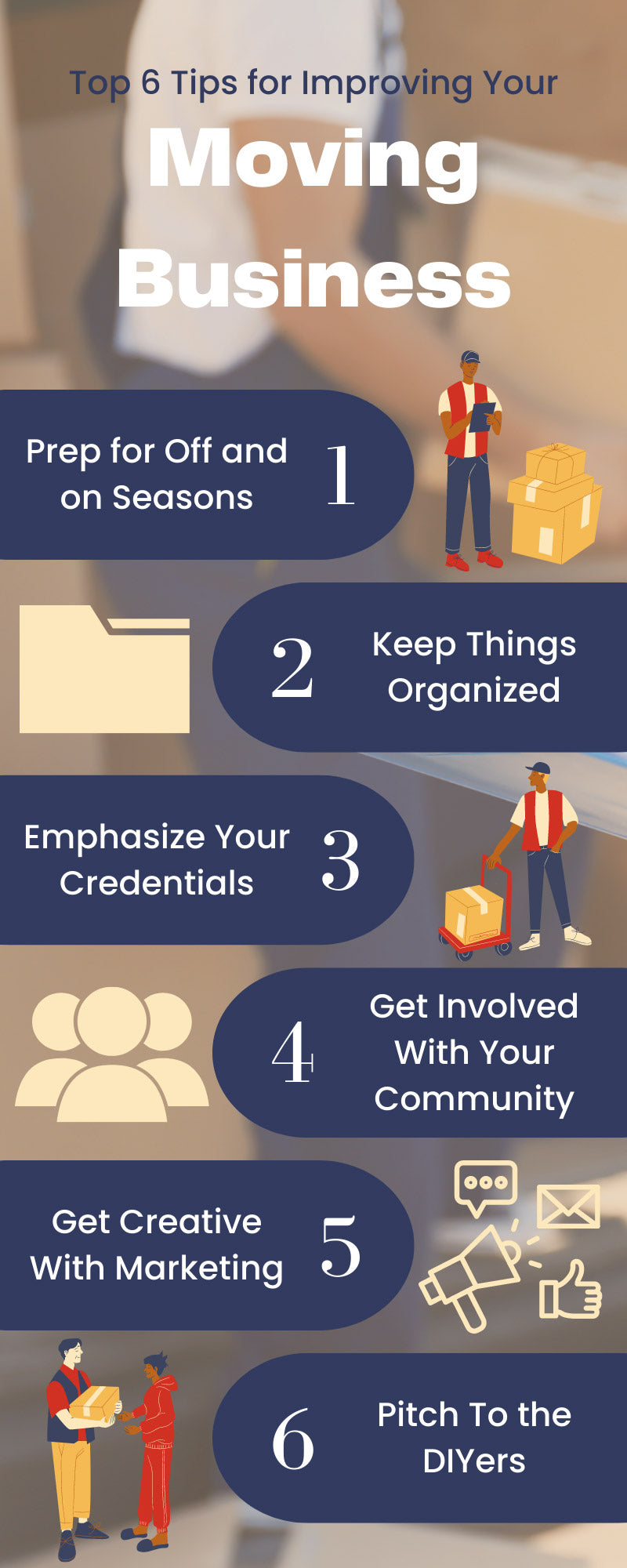 Top 6 Tips for Improving Your Moving Business