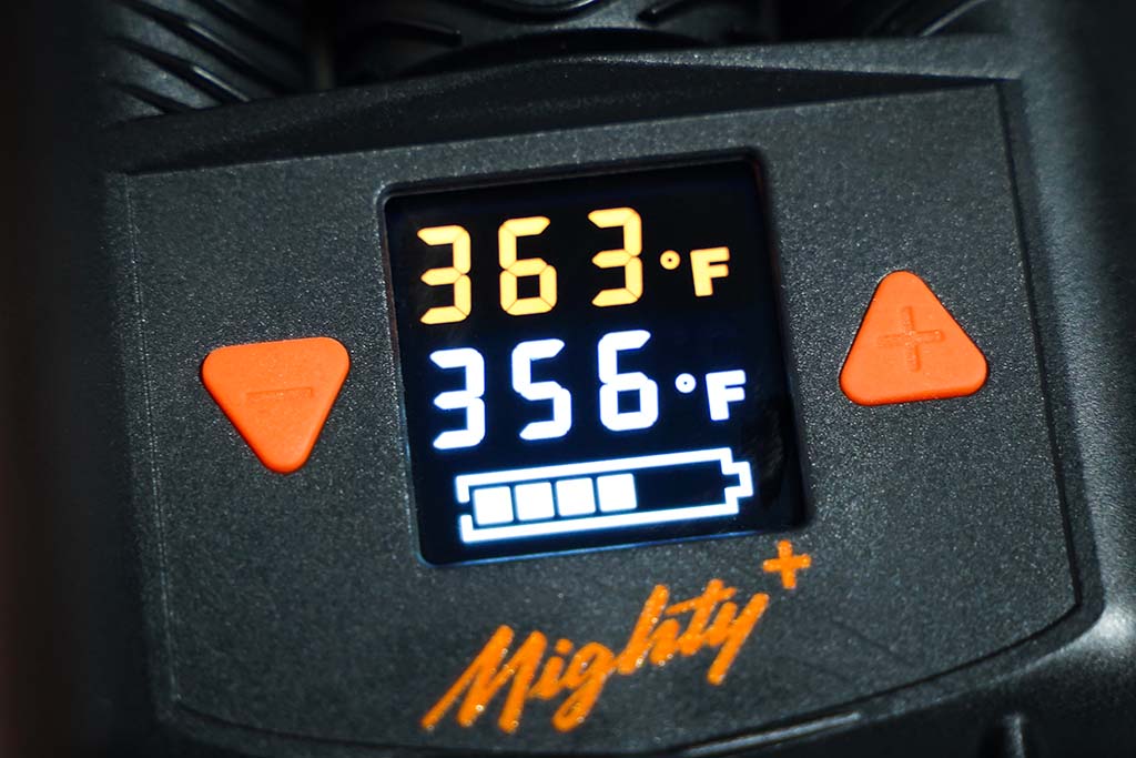 Mighty+ Vaporizer Review Battery Meter