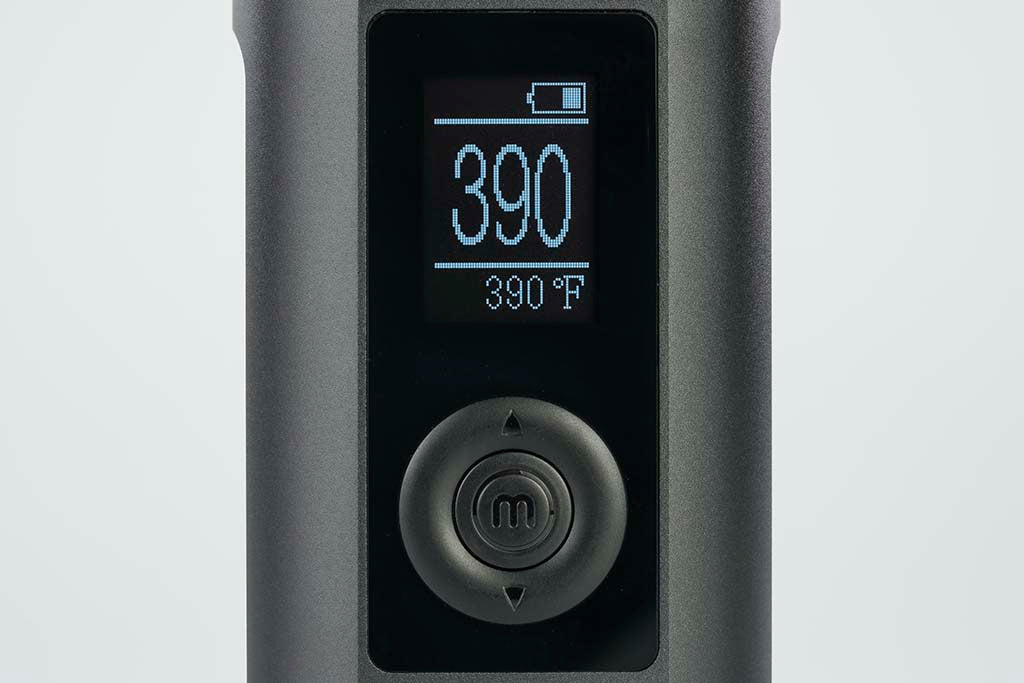 Arizer Solo 2 MAX Vaporizer Revew Controls and Screen