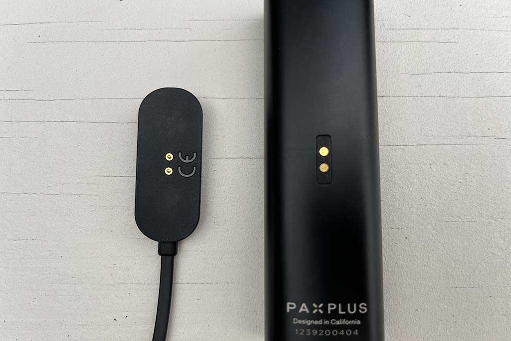 PAX Plus Vaporizer Review Charger and Charge Pins