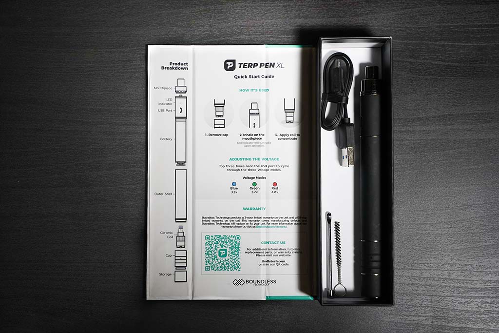 Boundless Terp Pen XL Box Contents